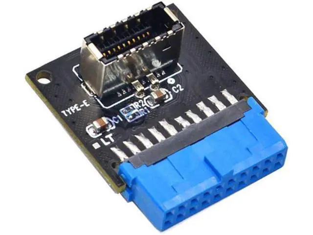 Alt view image 3 of 6 - USB 3.1 Front Panel Socket to USB 3.0 20Pin Header Male Extension Cable Adapter for Motherboard Card 20P USB to Type-E Connector (1 Pcs)