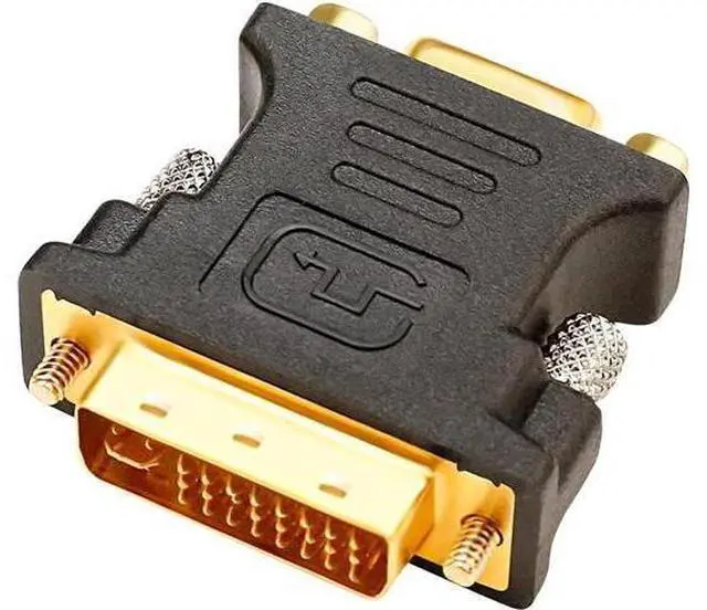 Main image of DVI to VGA Adapter DVI Male to VGA Female Adapter DVI-I Converter 24+5 Port for Computer Monitor TV Old Video Card (Digital to Analog Directional Connection)
