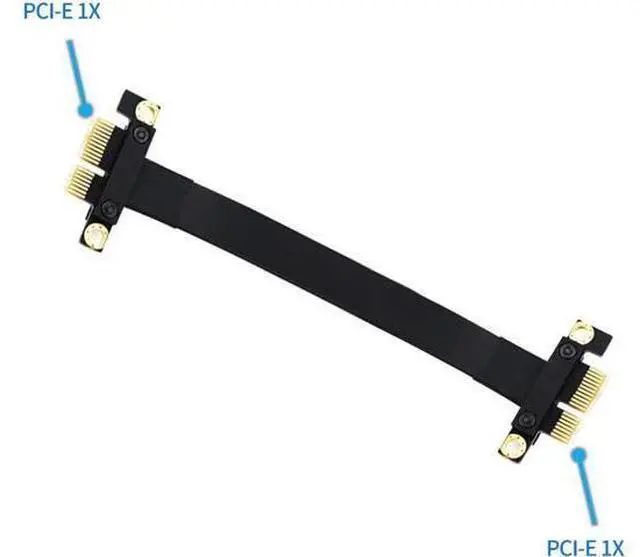 Alt view image 4 of 7 - PCI-e 36PIN 1X Extension Cable Gen3 8Gbps PCI Express 3.0 Card Adapter Cable for 1U/2U Chassis 20CM (Male to Male)