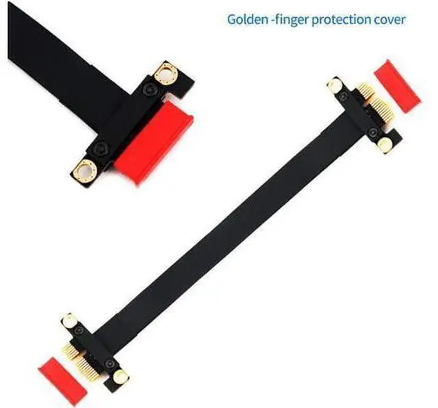 Alt view image 5 of 7 - PCI-e 36PIN 1X Extension Cable Gen3 8Gbps PCI Express 3.0 Card Adapter Cable for 1U/2U Chassis 20CM (Male to Male)