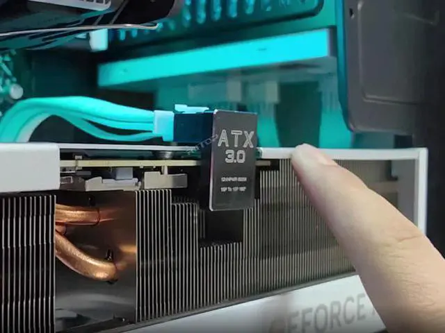 Alt view image 5 of 6 - 12VHPWR 180 Degree Angled Adapter: Aluminum ATX 3.0 16 Pin GPU Power Connector 600W Pcie5.0 Power Adapter for 12+4pin RTX 3090Ti 4070Ti 4080 4090 Graphic Card GPU (Type A, 2 Pack)