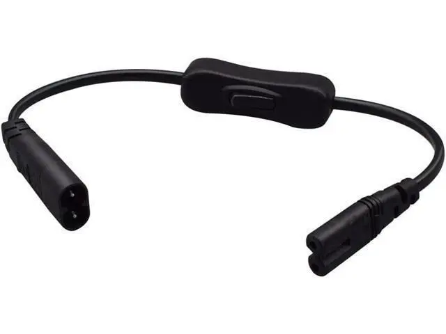Alt view image 3 of 4 - Figure 8 Power Cord 0.75mm 2 Pin Universal Replacement AC Power Cable for Camera Battery Chargers TV Computer Monitor Projector Printer etc (0.3M C7 to C8)