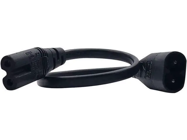 Alt view image 6 of 6 - Figure 8 Power Cord 0.75mm 2 Pin Universal Replacement AC Power Cable for Camera Battery Chargers TV Computer Monitor Projector Printer etc (1M C7 to C8)