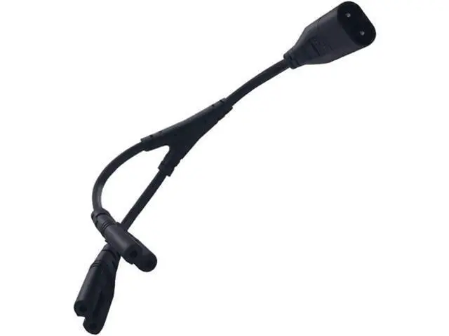 Alt view image 4 of 4 - Figure 8 Power Cord 0.75mm 2 Pin Universal Replacement AC Power Cable for Camera Battery Chargers TV Computer Monitor Projector Printer etc (0.3M C8 to 2*C7)