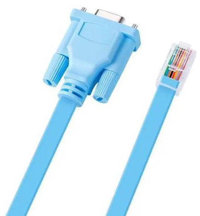 Main image of DB9 to RJ45 Console Cable Device Management Serial Adapter 72-3383-01 CAB-CONSOLE-RJ45 (6 Feet, Blue)