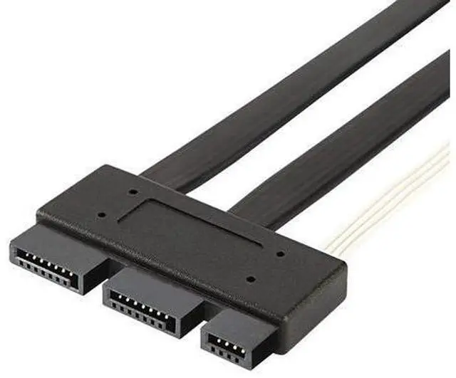Main image of SFF-8639 Cable, CableCreation SFF-8639 PCI-E SATA Cable, SFF-8639 PCI-E SATA 3.2 Express 18pin (7+7+4) Male to Express 18pin Male Data Raid Cable 1.6FT/ 0.5M
