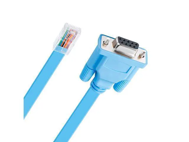 Alt view image 6 of 7 - DB9 to RJ45 Console Cable Device Management Serial Adapter 72-3383-01 CAB-CONSOLE-RJ45 (6 Feet, Blue)