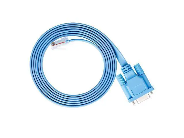 Alt view image 4 of 7 - DB9 to RJ45 Console Cable Device Management Serial Adapter 72-3383-01 CAB-CONSOLE-RJ45 (6 Feet, Blue)