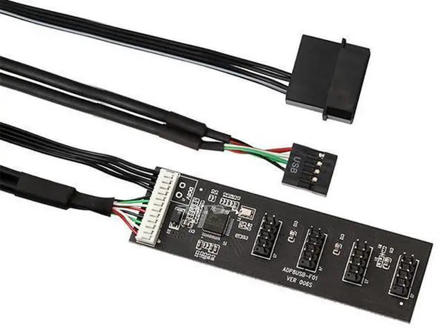 Main image of USB 2.0 9pin 10pin Header 1 to 4 Female Splitter Extension Cable HUB with IDE 5V Power Connector Adapter Port Multilier