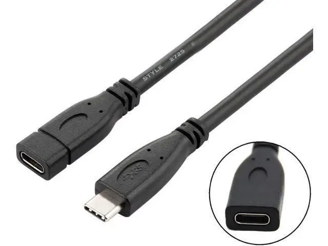 Alt view image 2 of 7 - USB Type C Cable USB-C to USB-C Data Cable for Laptop Tablet Mobile Phone USB Type C Extension Cable USB C to USB Adapter