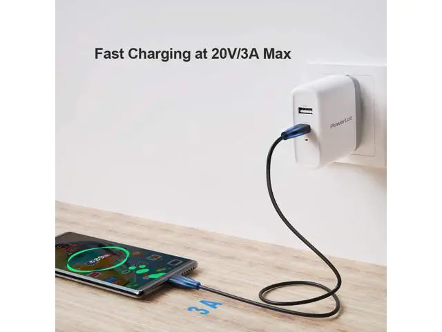 Alt view image 2 of 6 - USB C Cable 1m CableCreation USB2.0 C to C Cable Fast Charging Cable 3A 60W USB Type-C Cable USB C to USB C for MacBook Pro Air S21 S20+ S20 Note 10 etc, 3.3FT Black