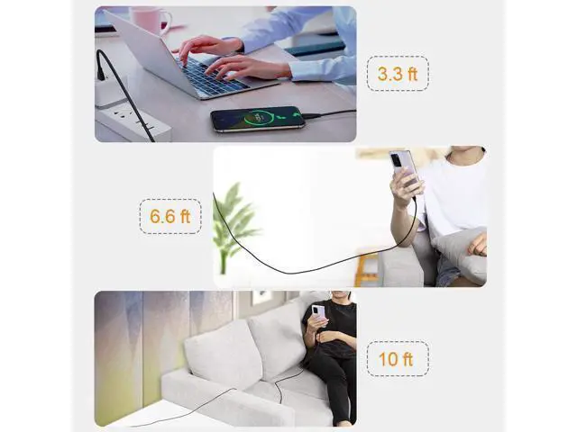 Alt view image 5 of 6 - USB C Cable 1m CableCreation USB2.0 C to C Cable Fast Charging Cable 3A 60W USB Type-C Cable USB C to USB C for MacBook Pro Air S21 S20+ S20 Note 10 etc, 3.3FT Black