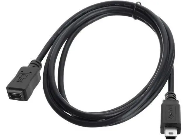 Alt view image 7 of 7 - USB 2.0 Mini USB 5Pin Male to Female Extension Adapter Cable 5ft Mini USB Extension Cable