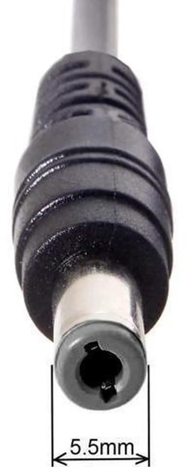 Alt view image 2 of 6 - Type C USB-C Input to Rectangle 5.5x2.1mm Cable Cord for Laptop Notebook 1.8M