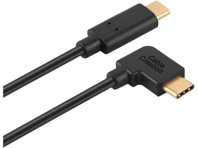 Alt view image 3 of 4 - USB C to USB C Cable Right Angle 60W 3A Fast Charge, CableCreation 6.6ft USB-C to USB-C Cable, Compatible with MacBook(Pro), Galaxy S20/S10/S9/S9+/S8, Pixel 4 3XL, 2M Black