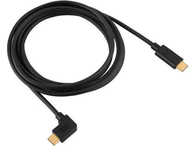 Alt view image 4 of 4 - USB C to USB C Cable Right Angle 60W 3A Fast Charge, CableCreation 6.6ft USB-C to USB-C Cable, Compatible with MacBook(Pro), Galaxy S20/S10/S9/S9+/S8, Pixel 4 3XL, 2M Black