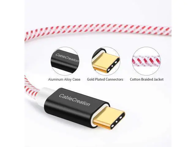 Alt view image 2 of 7 - Short USB C Cable 1.6 FT CableCreation USB A to USB C Cable Braided USB to C Cable Fast Charging Cable 3A 480Mbps Data, Compatible with MacBook Air Chromebook Pixel Galaxy S21 S20 S10,etc 0.5M/Red