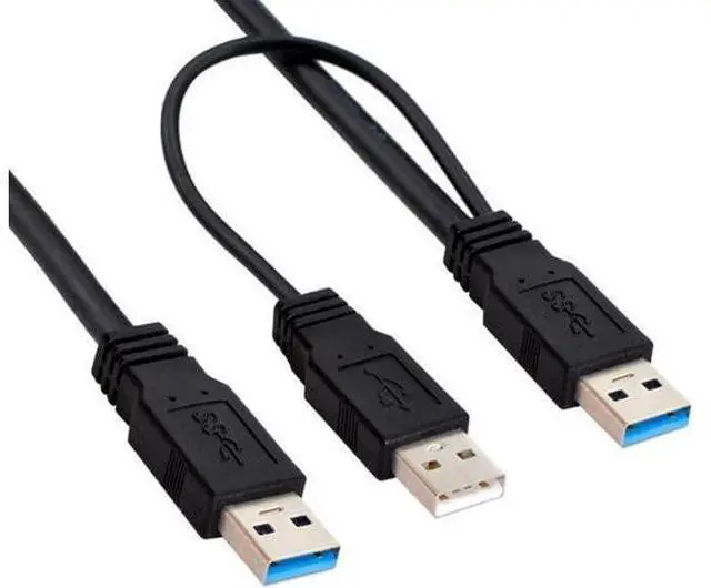 Main image of USB 3.0 Cable,USB 3.0 Type A Male to Male Extension Data Cable with Power Cable for External Hard Disk