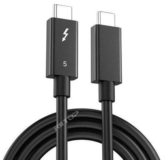 Alt view image 7 of 7 - 80Gbps Thunderbolt 5 Cable up to 240W Charging 3.3ft, 16K 8K Resolution Support, Compatible with Thunderbolt 4, USB4, Thunderbolt 3 and USB-C