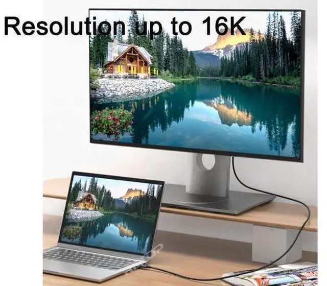 Alt view image 4 of 7 - 80Gbps Thunderbolt 5 Cable up to 240W Charging 3.3ft, 16K 8K Resolution Support, Compatible with Thunderbolt 4, USB4, Thunderbolt 3 and USB-C