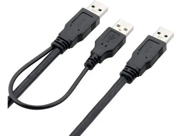 Alt view image 6 of 6 - USB 3.0 Cable,USB 3.0 Type A Male to Male Extension Data Cable with Power Cable for External Hard Disk