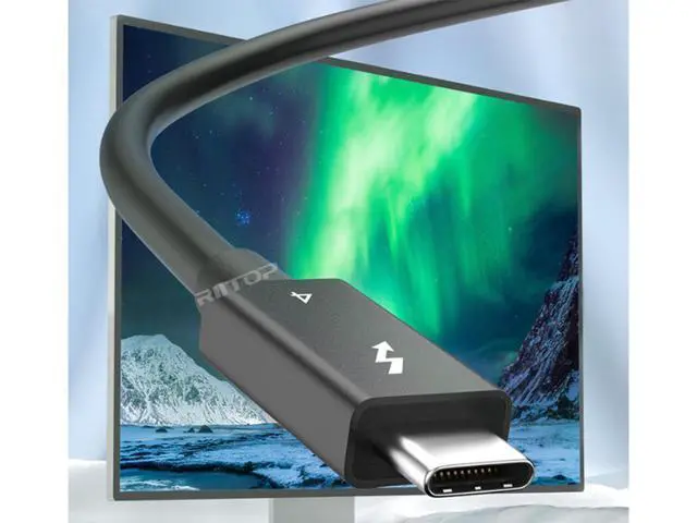 Alt view image 5 of 7 - Thunderbolt 4 Certified Cable, 6.6 ft USB-C to USB-C Cable with 100W Charging, Supports 8K Display and 40 Gbps Data Transfer, for iPhone 15, MacBook, iPad, Samsung Galaxy S23, and More