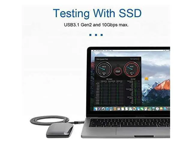 Alt view image 3 of 7 - USB-C USB 3.1 Type C Gen2 Male to Male Data Video Cable with E-Marker for Tablet & Phone & Laptop 10Gbps (50cm)