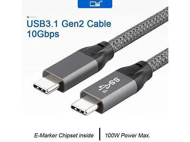 Alt view image 5 of 7 - USB-C USB 3.1 Type C Gen2 Male to Male Data Video Cable with E-Marker for Tablet & Phone & Laptop 10Gbps (50cm)