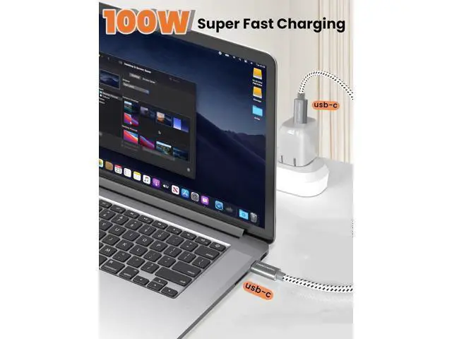 Alt view image 6 of 7 - USB C to USB C Cable 3FT, 10Gbps SuperSpeed USB C Data Cable, 4K Video Monitor Cable, 100W PD Fast Charger Cord for USB-C External SSD MacBook iPad Pixel Galaxy iPhone 15 16 Pro Max Plus