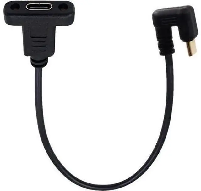 Main image of Type C USB-C USB 3.1 Male 180 Degree U Shape Back Angled to Type C USB-C USB 3.1 Female Extension Data Cable 30cm