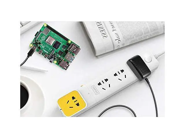 Alt view image 4 of 4 - 5V 3A USB Type C Power Supply Adapter with ON/Off Switch for Raspberry Pi 4 Model B (1G,2G,3G) - OEM