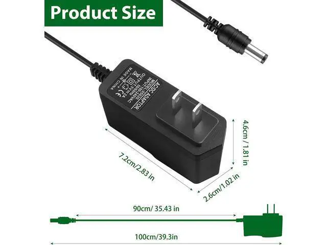 Alt view image 2 of 7 - 5V 2A AC Adapter, 5V 2A Power Supply Adapter, 5V 2A LED Power Supply 100V-240V AC Power Adapter Wall Charger for TV Box, Camera, Speaker,Router & More DC 5V Devices - OEM