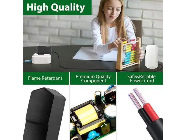 Alt view image 4 of 7 - 5V 2A AC Adapter, 5V 2A Power Supply Adapter, 5V 2A LED Power Supply 100V-240V AC Power Adapter Wall Charger for TV Box, Camera, Speaker,Router & More DC 5V Devices - OEM