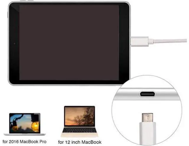 Alt view image 4 of 7 - USB-C USB 3.1 Type C to Mini DisplayPort DP 1080p HDTV Adapter Cable with Gold Aluminium Case for 2015 New 12 Inch