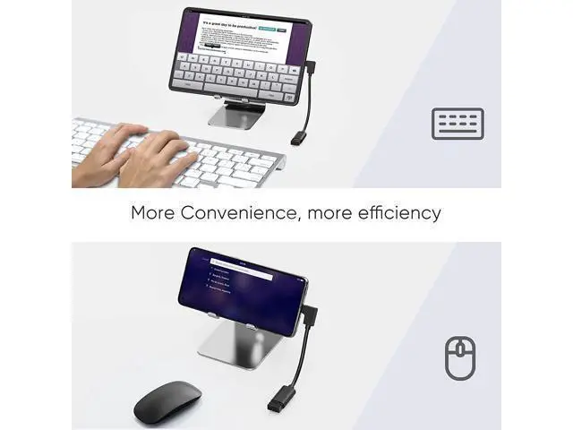 Alt view image 4 of 7 - USB C to USB A Adapter OTG CableCreation USB 3.1 C Male to A Female 90 Degree 5Gbps USB A Female to USB C Male Cable for MacBook Pro iPad Pro S21 S20 S10 Note 10 and Other USB C Devices 0.15m Black