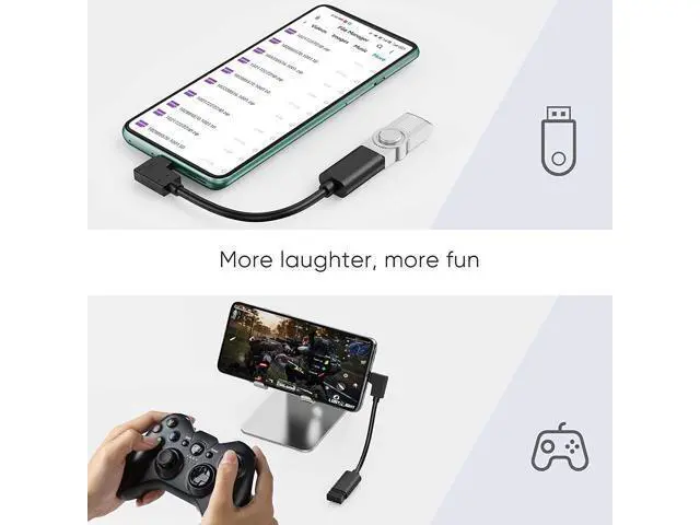 Alt view image 5 of 7 - USB C to USB A Adapter OTG CableCreation USB 3.1 C Male to A Female 90 Degree 5Gbps USB A Female to USB C Male Cable for MacBook Pro iPad Pro S21 S20 S10 Note 10 and Other USB C Devices 0.15m Black
