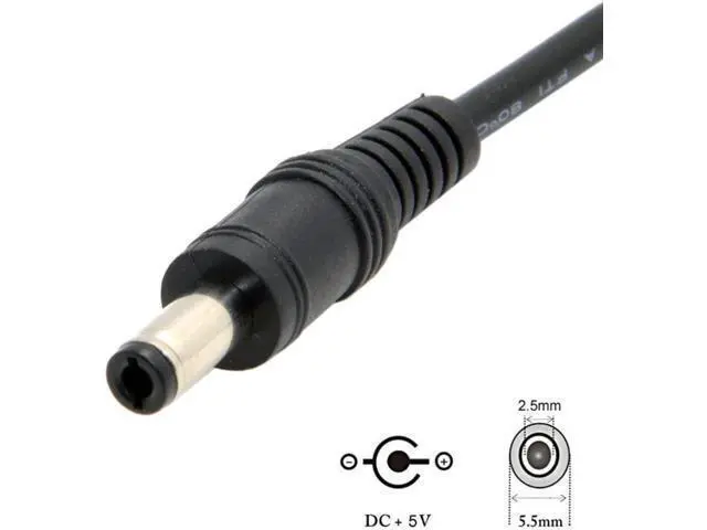 Alt view image 2 of 7 - USB 3.1 Type C USB-C to DC 5.5 2.5mm DC 5V Power Plug Extension Charge Cable for New MAC 20cm