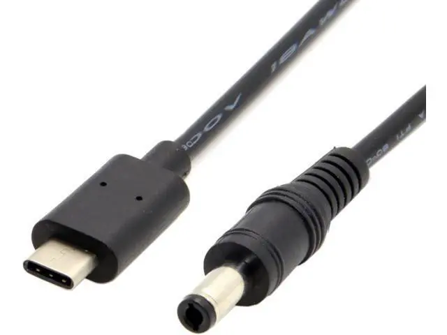 Alt view image 4 of 7 - USB 3.1 Type C USB-C to DC 5.5 2.5mm DC 5V Power Plug Extension Charge Cable for New MAC 20cm