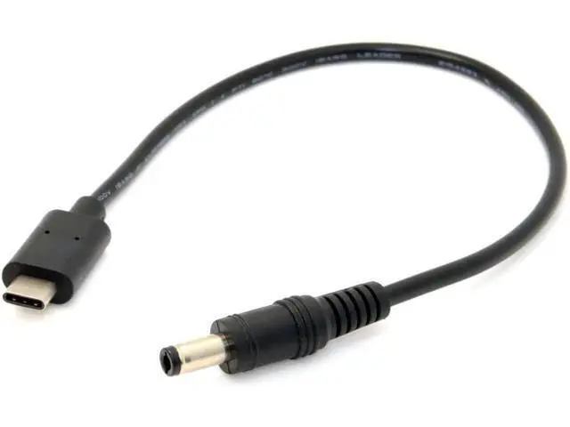 Alt view image 6 of 7 - USB 3.1 Type C USB-C to DC 5.5 2.5mm DC 5V Power Plug Extension Charge Cable for New MAC 20cm