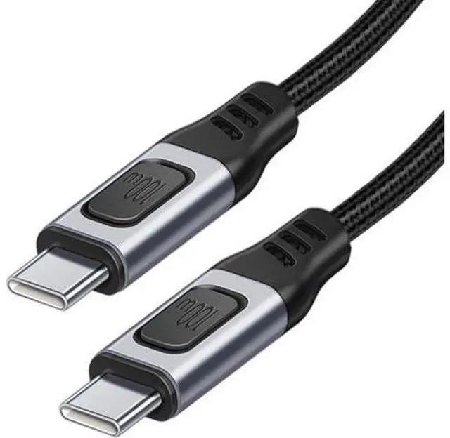 Main image of USB-C Type-C Male to USB-C Male USB 2.0 Version Data Cable Support E-Marker PD 100W for Laptop & Phone 1.0M