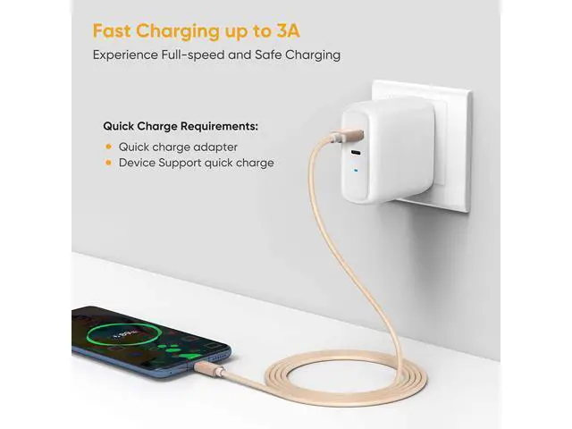 Alt view image 5 of 7 - USB C to USB Cable Short 6 inch CableCreation Durable USB C to USB A Short USB C Cable Fast Charging 3A 480Mbps Data USB A to USB C for Power Bank Stylus Pen S21 S20 Pixel GoPro Hero 0.15m Gold