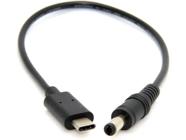Alt view image 7 of 7 - USB 3.1 Type C USB-C to DC 5.5 2.5mm DC 5V Power Plug Extension Charge Cable for New MAC 20cm