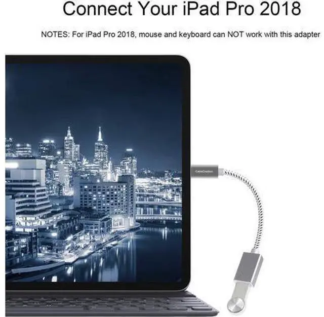 Alt view image 6 of 7 - USB3.1 USB Female to USB C Adapter 0.5 FT CableCreation USB C to USB A Female Adapter Cable OTG 5Gbps Data Female USB A to C Male for MacBook Pro Air XPS 13 15 S21 S20 S10 etc, 0.15m Space Gray