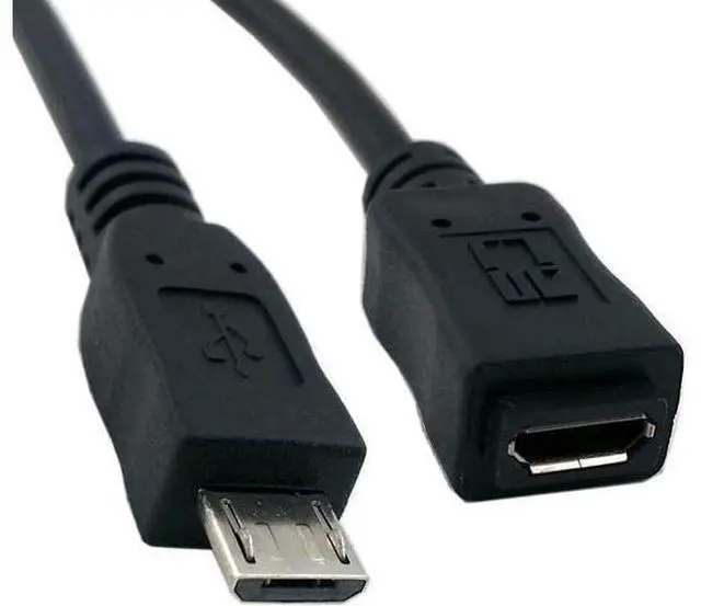 Main image of Micro USB 2.0 Type B 5Pin Male to Micro USB Female Extension Cable 5ft Full Pin Connected for Tablet & Phone & MHL & OTG Extension