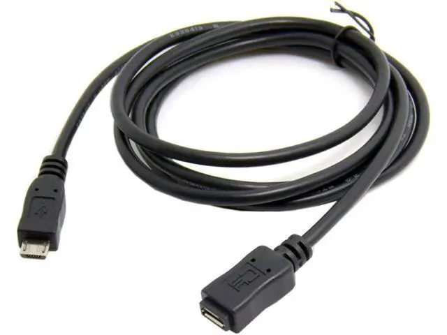 Alt view image 3 of 7 - Micro USB 2.0 Type B 5Pin Male to Micro USB Female Extension Cable 5ft Full Pin Connected for Tablet & Phone & MHL & OTG Extension