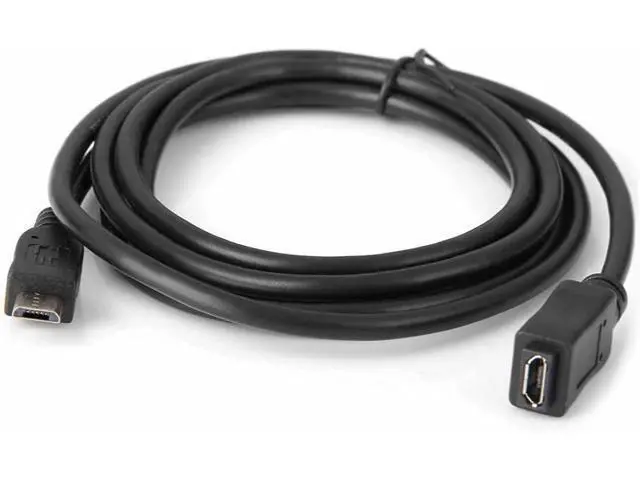 Alt view image 6 of 7 - Micro USB 2.0 Type B 5Pin Male to Micro USB Female Extension Cable 5ft Full Pin Connected for Tablet & Phone & MHL & OTG Extension