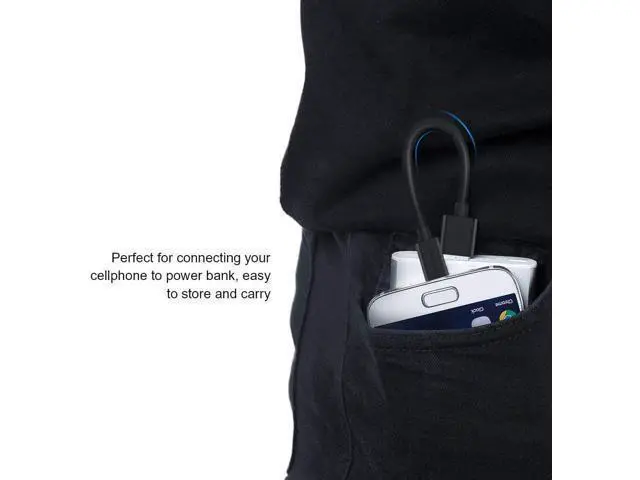 Alt view image 3 of 7 - Micro USB Cable, CableCreation Short USB to Micro USB Cable, High-Speed A Male to Micro B, Triple Shielded Cable, Compatible with Power Bank, Fire Stick, Chromecast, 6 Inch Black