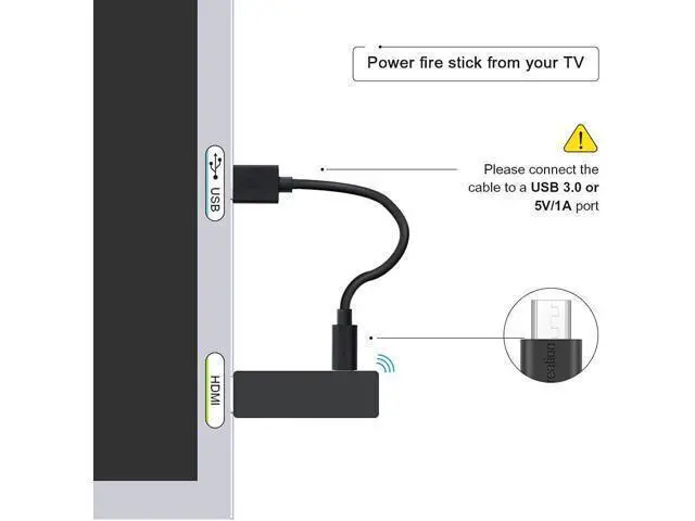 Alt view image 2 of 7 - Micro USB Cable, CableCreation Short USB to Micro USB Cable, High-Speed A Male to Micro B, Triple Shielded Cable, Compatible with Power Bank, Fire Stick, Chromecast, 6 Inch Black