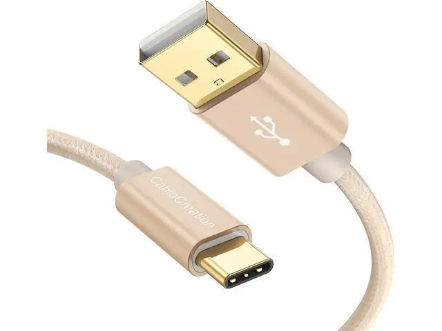 Main image of USB C to USB Cable Short 6 inch CableCreation Durable USB C to USB A Short USB C Cable Fast Charging 3A 480Mbps Data USB A to USB C for Power Bank Stylus Pen S21 S20 Pixel GoPro Hero 0.15m Gold