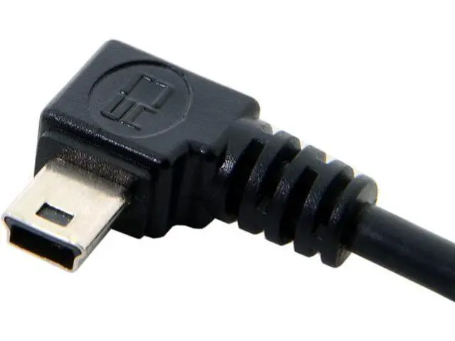 Alt view image 2 of 6 - 50cm Mini USB B Type 5pin Male Left Angled 90 Degree to USB 2.0 Male Data Cable